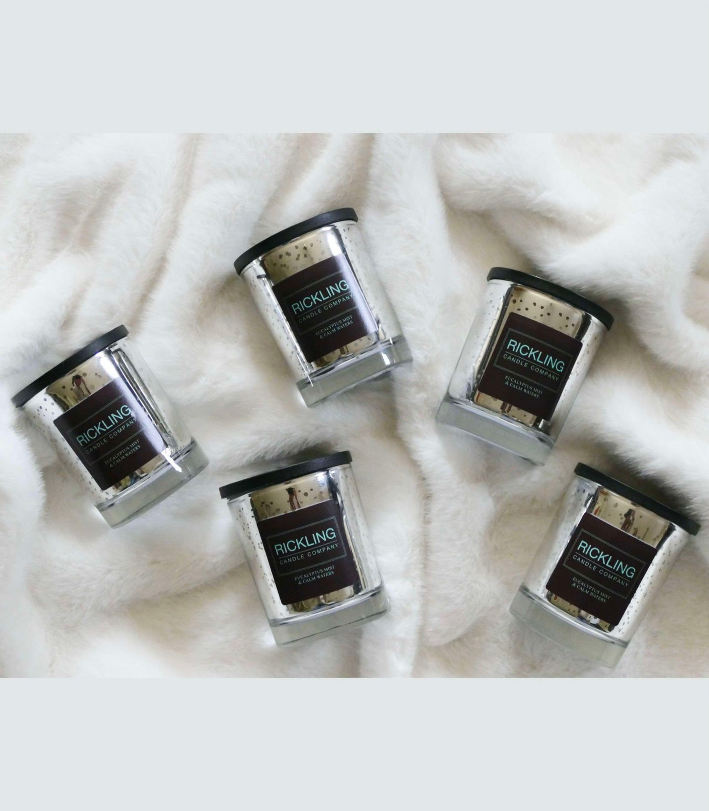 Christmas Home Candle - Eucalyptus  Mist & Calm Waters.