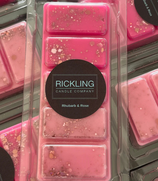 Limited  Edition Wax Melt Snap Bar - Rhubarb & Rose