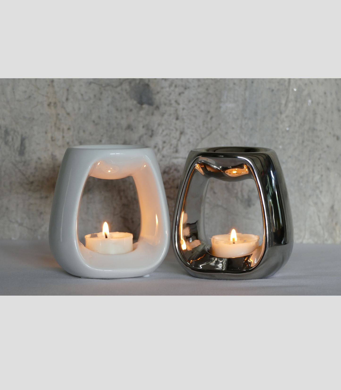 Wax Melt Burner - The Mini Burners in White Gloss or Chrome