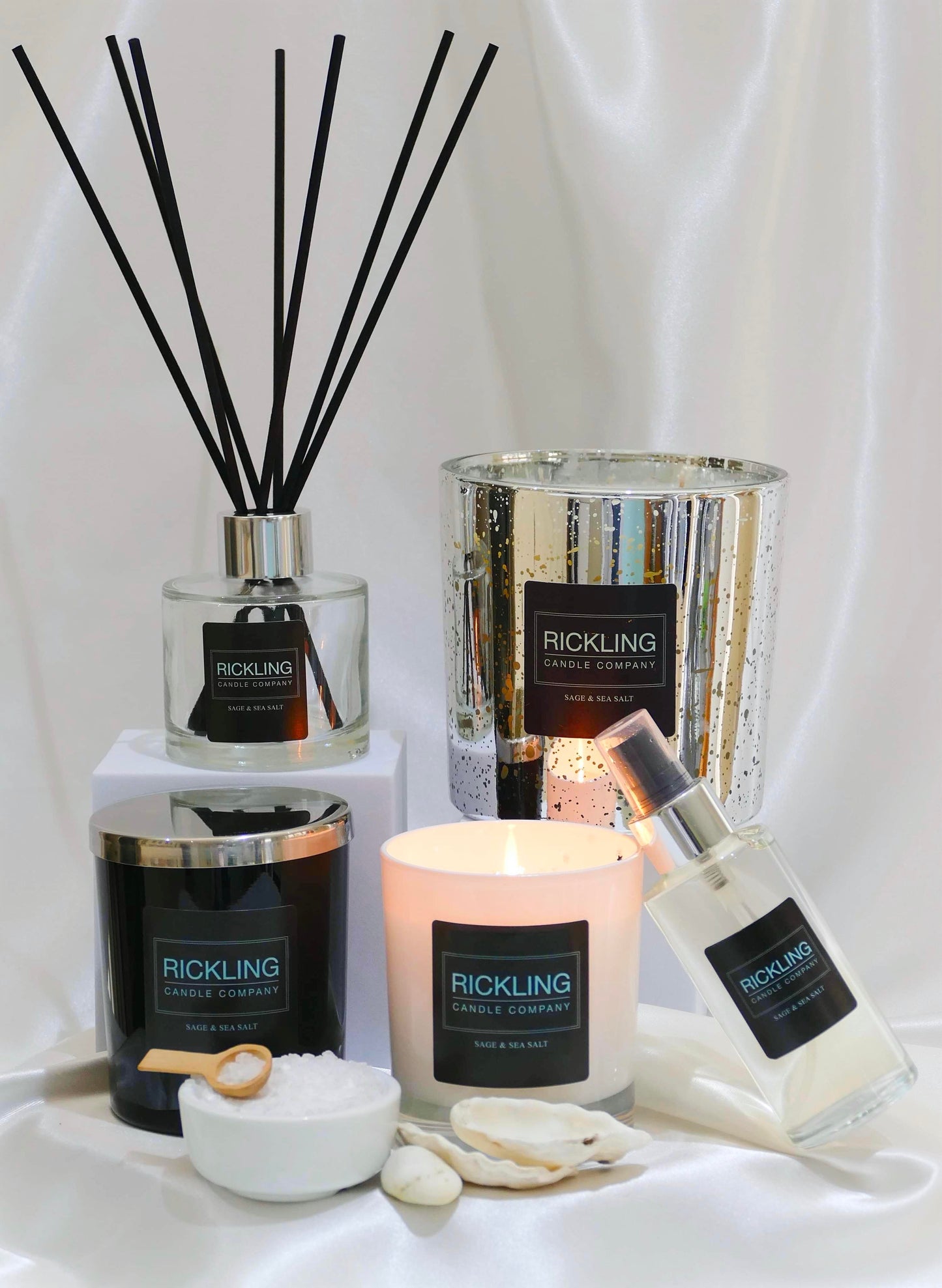 Rickling Grand Candle - Sage & Sea Salt