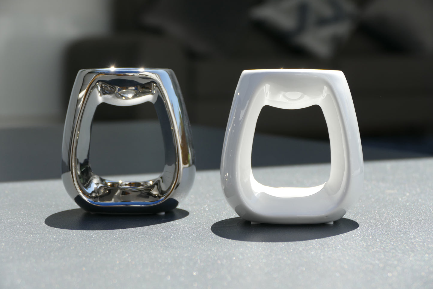 Wax Melt Burner - The Mini Burners in White Gloss or Chrome