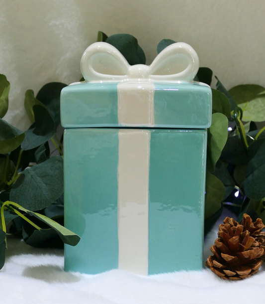 Christmas Wax Burner - Blue Present
